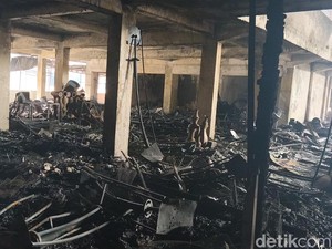 Labfor Polda Jateng Investigasi Penyebab Kebakaran di Pasar Wonogiri