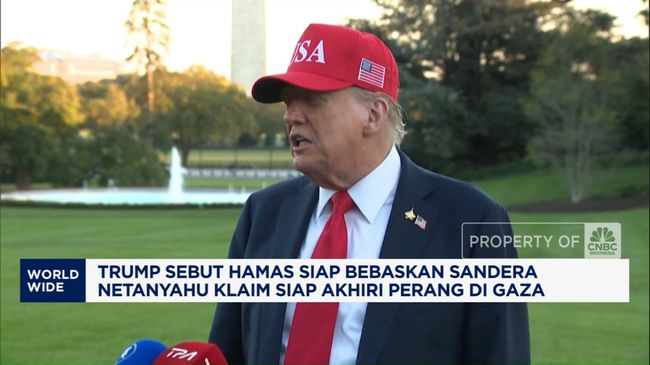 Video: Trump Sebut Hamas Siap Bebaskan Sandera dan Akhiri Perang di Gaza
