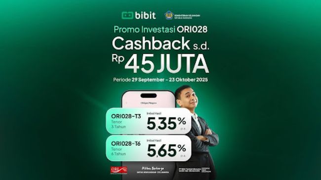 Return ORI028 5,65%, Ini Cara Beli SBN di Bibit Tanpa Biaya