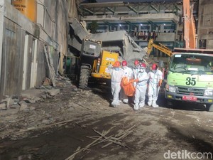 Bangunan Ambruk Ponpes Sidoarjo Kini Sudah Rata dengan Tanah
