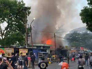 Warung Nasi di Depan Kampus Tel-U Terbakar, Pemilik Alami Luka Bakar