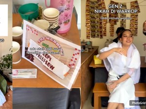Kalcer Abis! Pasutri Gen Z Pilih Nikah Sederhana di Warkop