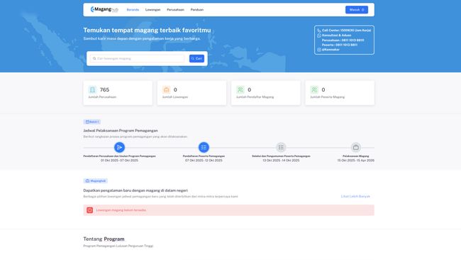 Link Pendaftaran Magang Kerja Kemnaker Sulit Diakses, Pelamar Ngeluh