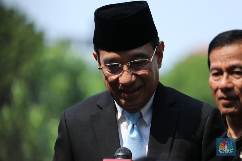 Ribka Haluk tiba di Istana Negara, Jakarta, Rabu (8/10/2025). (CNBC Indonesia/Tri Susilo)