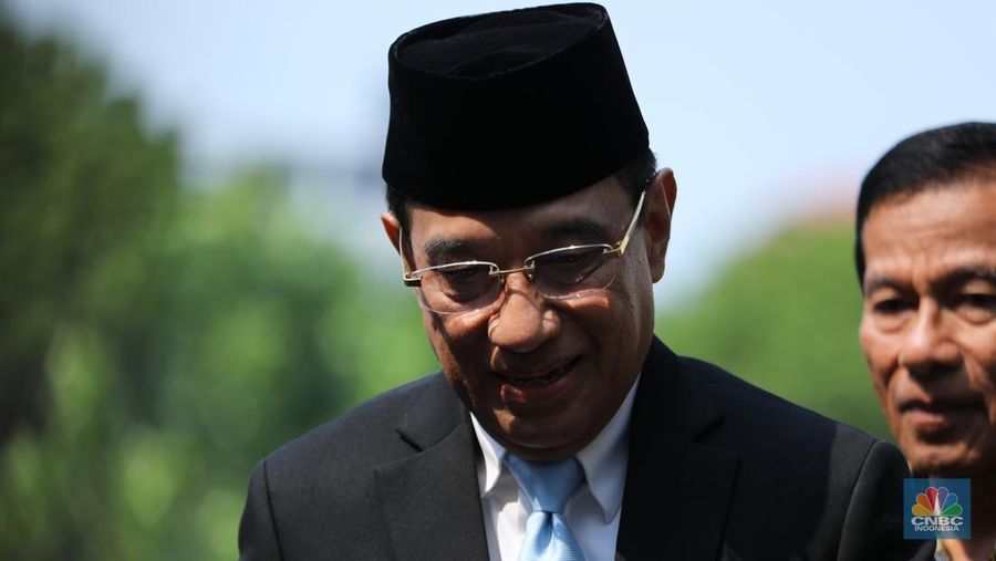 Ribka Haluk tiba di Istana Negara, Jakarta, Rabu (8/10/2025). (CNBC Indonesia/Tri Susilo)