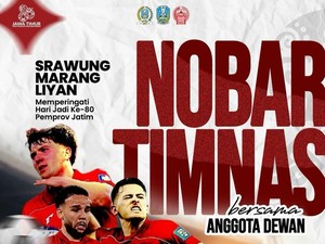 DPRD Jatim Gelar Nobar Timnas Indonesia Vs Arab Saudi, Ada Doorprize-nya