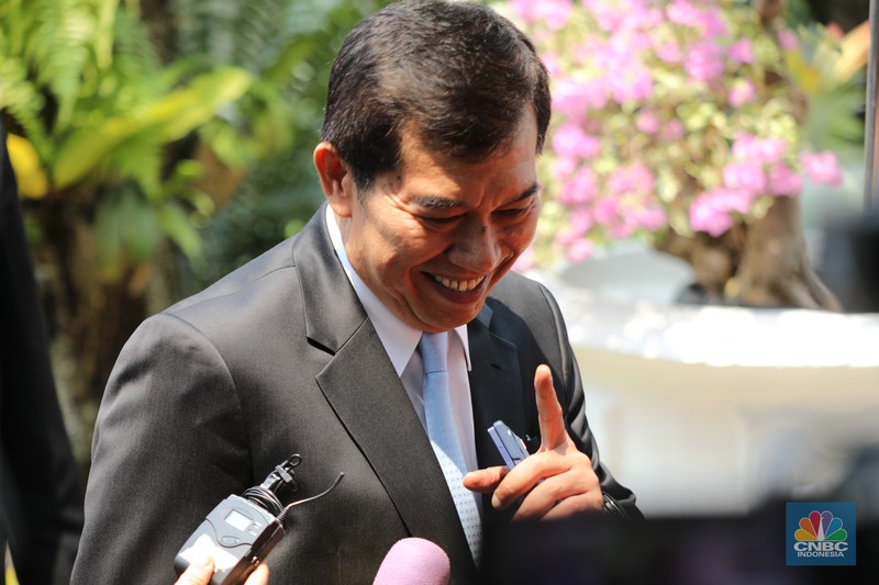 Ribka Haluk tiba di Istana Negara, Jakarta, Rabu (8/10/2025). (CNBC Indonesia/Tri Susilo)
