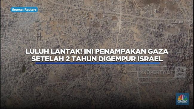Luluh Lantak! Ini Penampakan Gaza Setelah 2 Tahun Digempur Israel