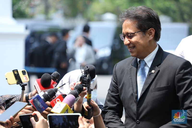Ribka Haluk tiba di Istana Negara, Jakarta, Rabu (8/10/2025). (CNBC Indonesia/Tri Susilo)