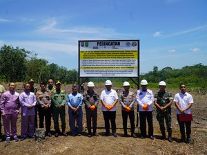 Cegah Karhutla Terulang, Kapolres Pimpin Pemasangan Plang di Rohul