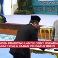 Video: Presiden Prabowo Lantik Dony Oskaria Jadi Kepala BP BUMN