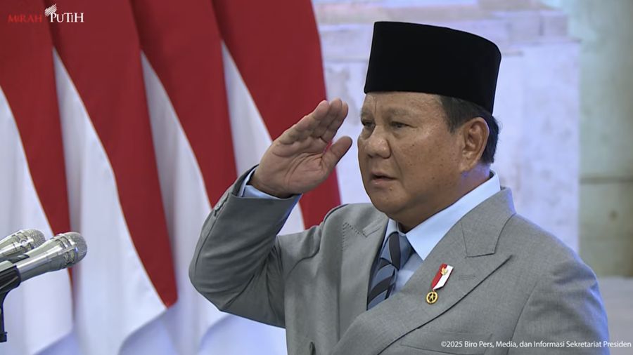Presiden RI, Prabowo Subianto. (Tangkapan Layar Youtube)