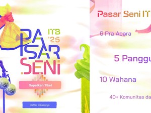 Daftar Kantong Parkir Pasar Seni ITB 2025, Pengunjung Bisa Naik Bandros