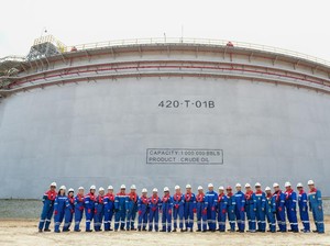 Tangki Raksasa Lawe-Lawe Jadi Ikon Baru Ketahanan Energi Nasional