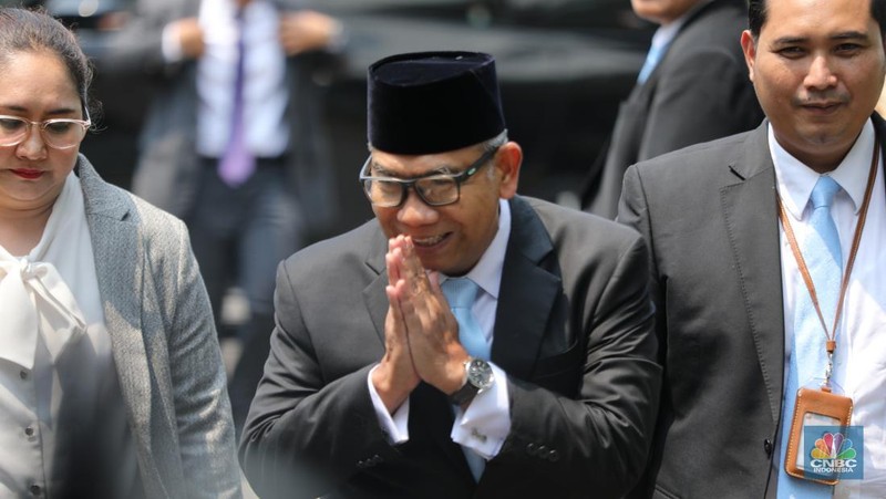 Ribka Haluk tiba di Istana Negara, Jakarta, Rabu (8/10/2025). (CNBC Indonesia/Tri Susilo)