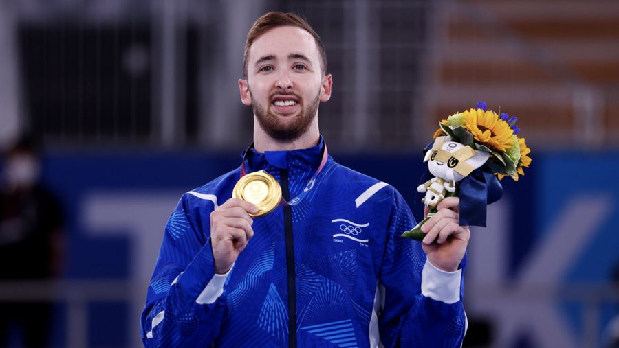 Atlet Israel, Artem Dolgopyat. (REUTERS/Mike Blake)