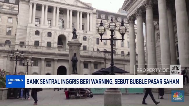 Video: Bank Sentral Inggris Beri Warning, Sebut Bubble Pasar Saham