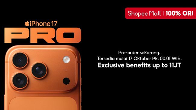 iPhone 17 Meluncur Bestie, Jangan Lewatkan Promo di Shopee Mall!