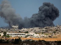 Potret Serangan Masih Guncang Gaza di Tengah Deal Damai Israel-Hamas