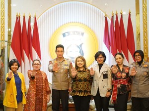Kapolda Bali Terima Kunjungan Tim Visitasi HeForShe Award