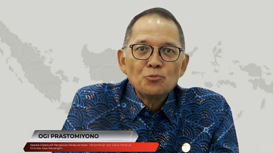 Kepala Eksekutif Pengawas Perasuransian, Penjaminan, dan Dana Pensiun  OJK, Ogi Prastomiyono saat Konferensi Pers Asesmen Sektor Jasa Keuangan dan Kebijakan OJK Hasil RDKB September 2025. (YouTube/OJK)