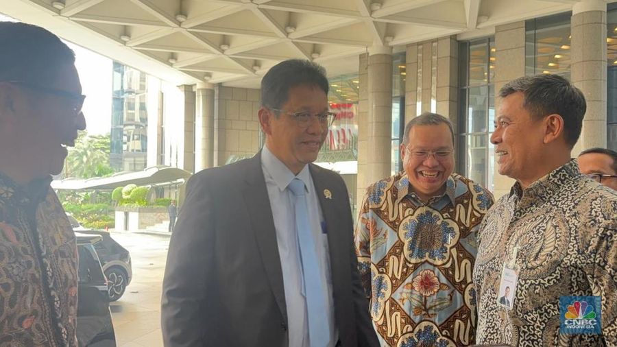 Menteri Keuangan Purbaya Yudhi Sadewa menghadiri *Dialog Pelaku Pasar Modal Bersama Menteri Keuangan RI di Gedung Bursa Efek Indonesia, Jakarta, Kamis (9/10). (CNBC Indonesia/Zahwa Madjid)