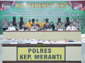 Polres Meranti Bongkar Jaringan Narkoba Internasional, 30 Kg Sabu Disita