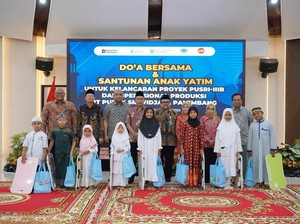 Asa Doa dari Anak Yatim agar Proyek Pabrik Pusri IIIB Berjalan Lancar