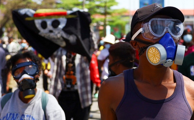 Ricuh demonstrasi di Antananarivo, Madagaskar, Kamis (9/10/2025). (REUTERS/Siphiwe Sibeko) Ricuh demonstrasi di Antananarivo, Madagaskar, Kamis (9/10/2025). (REUTERS/Siphiwe Sibeko)