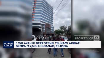 Video: 5 Wilayah RI Berpotensi Tsunami Akibat Gempa M 7,6 di Filipina