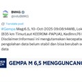 Video: Gempa M 6,5 Mengguncang Keerom Papua