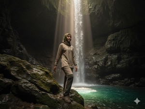25 Prompt AI Foto Air Terjun: Bikin Potret Liburan Serasa Nyata
