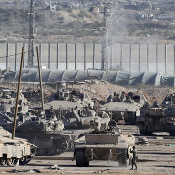 Potret Tank dan Pasukan Israel Ditarik Mundur dari Gaza, Perang Tamat