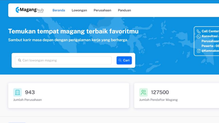 Official Website magang hub.