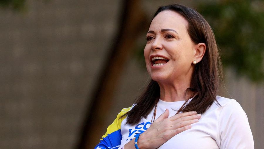 Pemimpin oposisi Venezuela, Maria Corina Machado. (REUTERS/Leonardo Fernandez Viloria)
