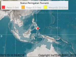 Tsunami Minor di Pesisir Indonesia Usai Gempa Besar Guncang Filipina