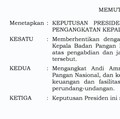 Prabowo Berhentikan Kepala Bapanas Arief Prasetyo Adi, Diganti Amran