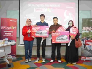 Telkomsel Serahkan Grand Prize BYD Dolphin ke 13 Pemenang SIMPATI HOKI