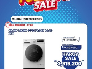 Mesin Cuci Front Load 7 Kg Bisa Diskon Rp 1,7 Juta di Transmart Full Day Sale