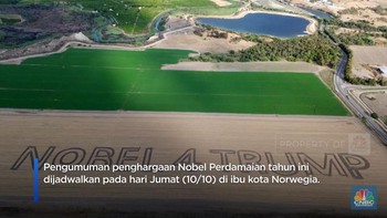Video: Inilah Penampakan Ladang Bertulisan 'Nobel 4 Trump'