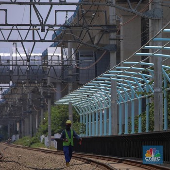 Stasiun KRL JIS Sudah Mulai Terlihat, Begini Penampakannya