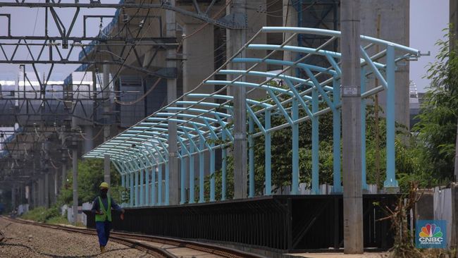 Stasiun KRL JIS Sudah Mulai Terlihat, Begini Penampakannya