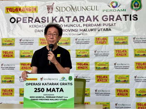 Sido Muncul Gelar Operasi Katarak Gratis untuk 250 Mata di Ternate Malut