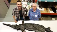 Kerangka Dinosaurus Pedang Naga Ditemukan di Pantai Jurassic