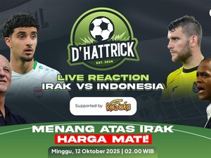 dHattrick Live Reaction Irak Vs Indonesia, Penentuan Garuda!