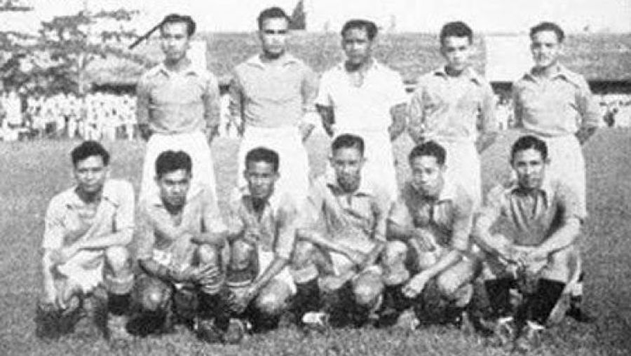 Potret Timnas Indonesia di zaman kolonial. (Dok. ceritasejarah,com)