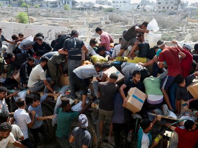 Potret Ribuan Warga Gaza Palestina Pulang saat Gencatan Senjata