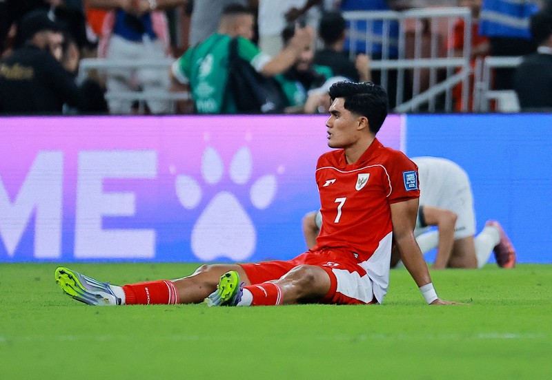Timnas Indonesia menelan kekalahan melawan Irak dengan skor tipis 1-0 di laga lanjutan Grup B babak keempat Kualifikasi Piala Dunia 2026 Zona Asia. (REUTERS/Stringer)