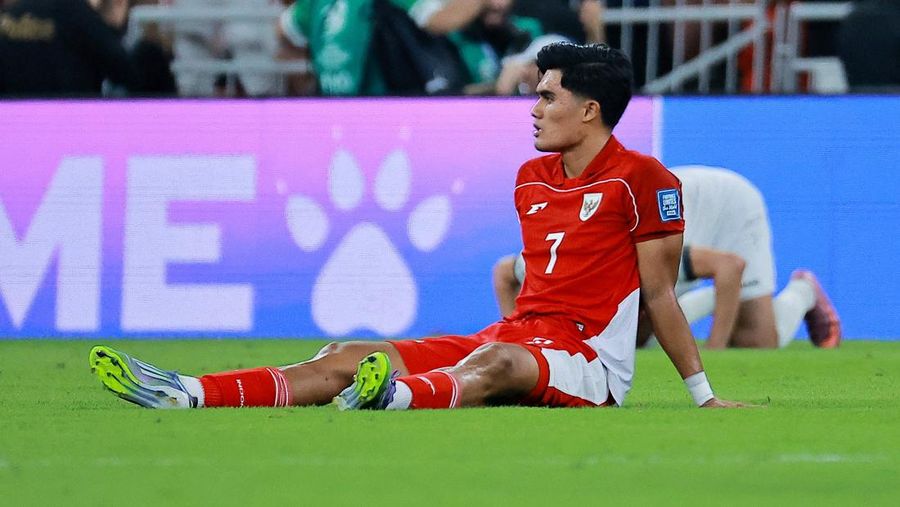 Timnas Indonesia menelan kekalahan melawan Irak dengan skor tipis 1-0 di laga lanjutan Grup B babak keempat Kualifikasi Piala Dunia 2026 Zona Asia. (REUTERS/Stringer)