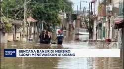 Video: Bencana Banjir Bandang di Meksiko, Lebih Dari 40 Orang Tewas